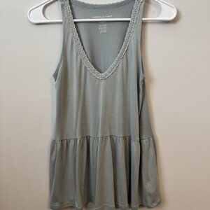 American Eagle soft & sexy sueded sage green tank Size Extra Small (XS)